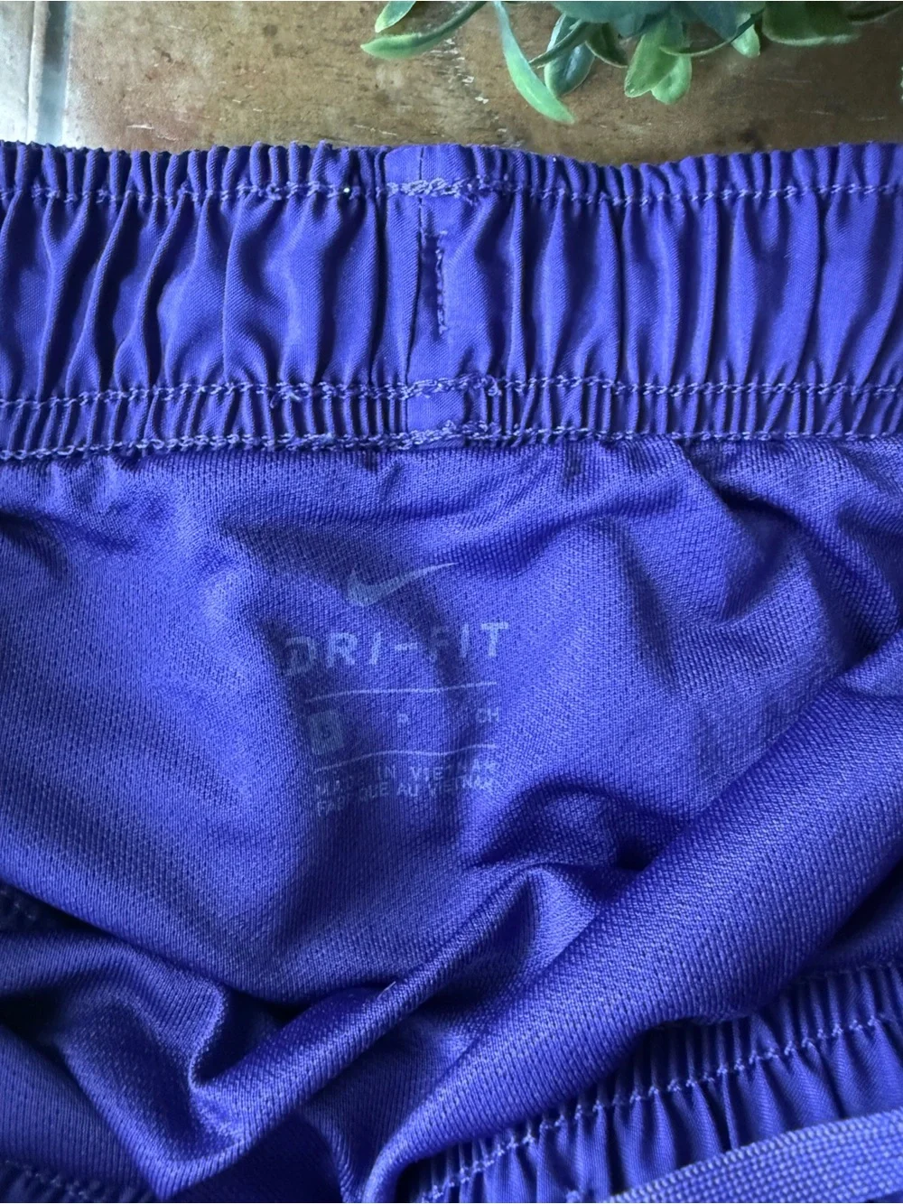 Nike Women's Purple Running Shorts with White Trim